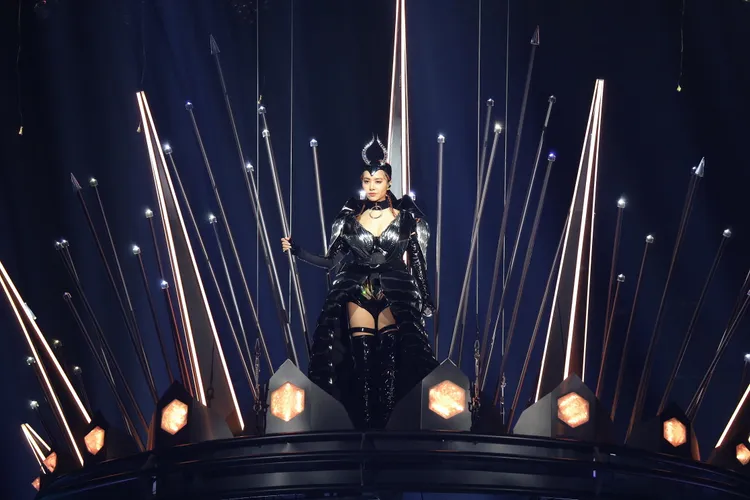 蔡依林今晚展開連續兩周的跨年演唱會。陳明中攝