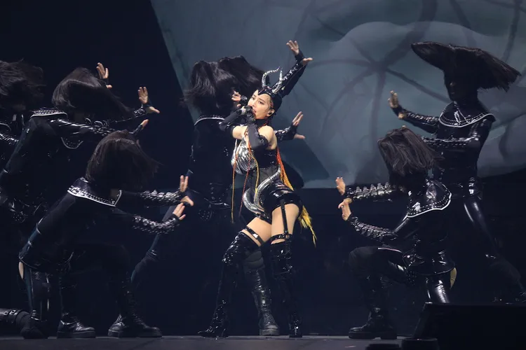 蔡依林今晚展開連續兩周的跨年演唱會。陳明中攝