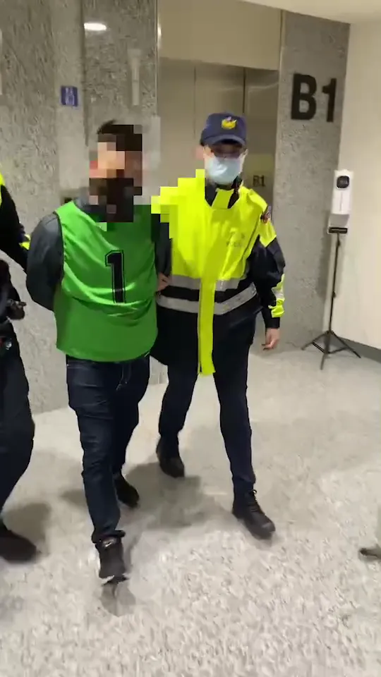 警方找到涉案嫌犯。翻攝畫面