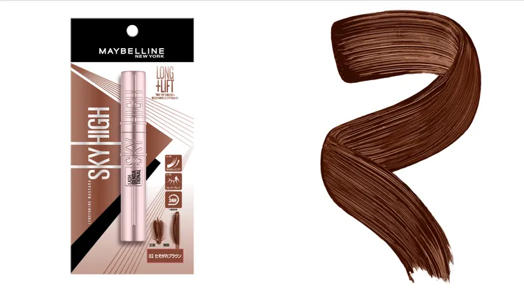 媚比琳飛天翹防水睫毛膏，2023年1月將推出暖棕新色選，469元。品牌提供
