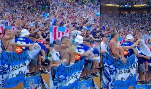 世界盃|梅西捧大力神盃 導播很會!金髮妹球場嗨翻「上空狂甩」影片瘋傳