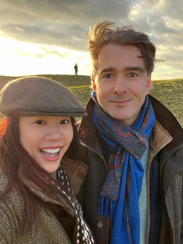 吳欣穎和老公甜蜜合影。引自吳欣盈臉書
