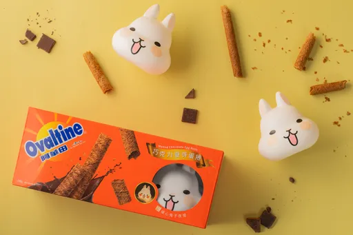 經典麥芽飲品變蛋捲　限量禮盒附贈超Q萌兔兔夜燈