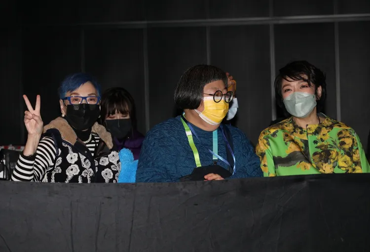 張小燕（左起）、閻柔儀、趙詠華到場聆聽。陳明中攝