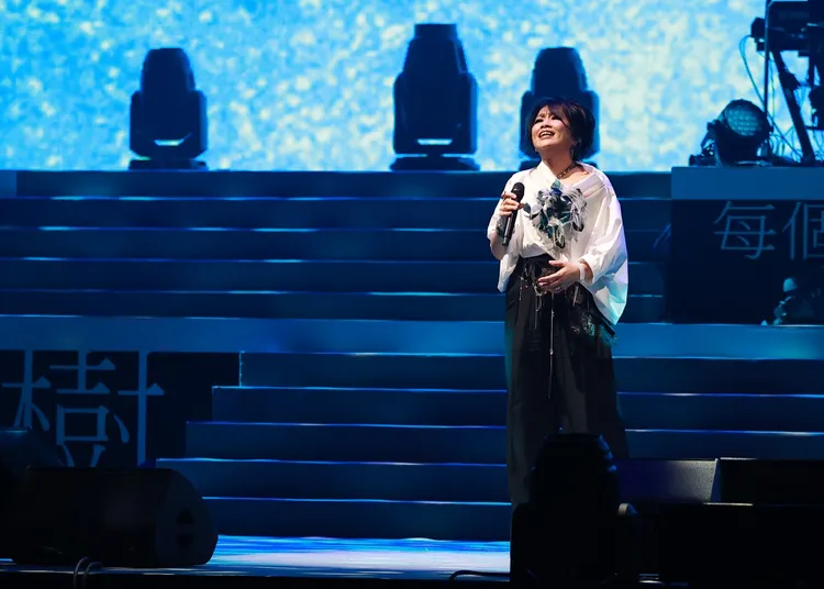 齊豫用美聲征服樂迷。陳明中攝