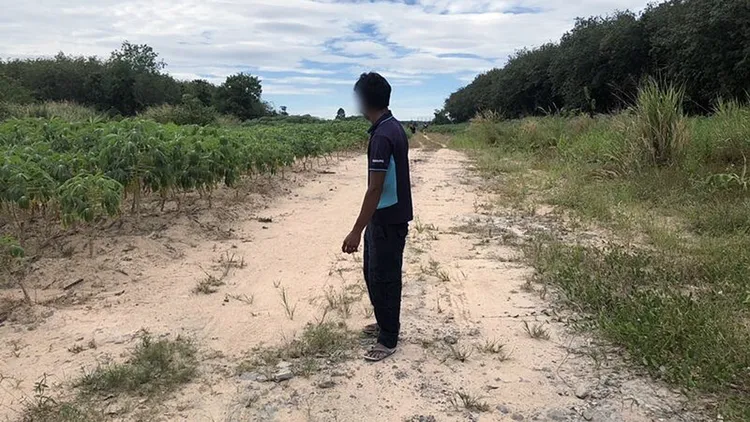 發現女嬰屍體的賽村。翻攝自《Khaosod》