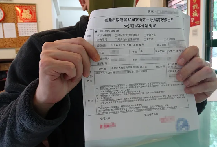 謝先生已經提出毀損告訴。江孟謙攝