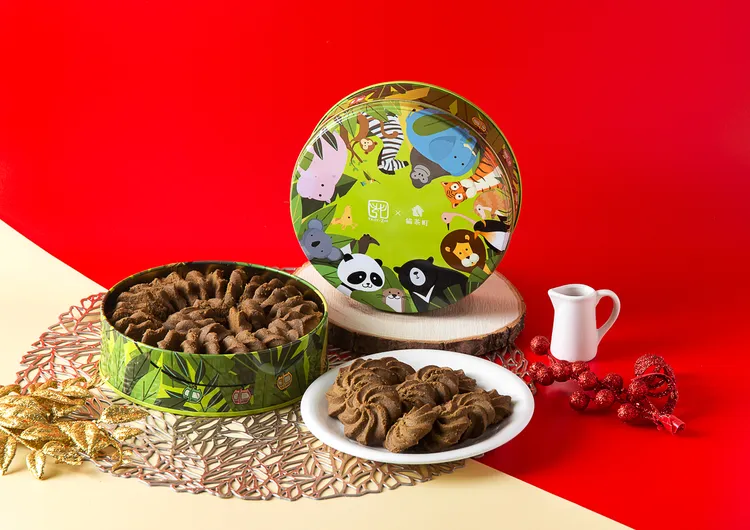 「鐵觀音曲奇餅乾」禮盒每盒售價390元。業者提供