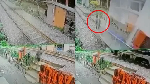 驚悚影片|國中生抄近路上學 「走鐵軌1秒鐘」就被火車當場輾死