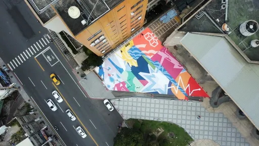 隱藏版打卡點！彰縣府廣場彩繪階梯　洽公也有童趣