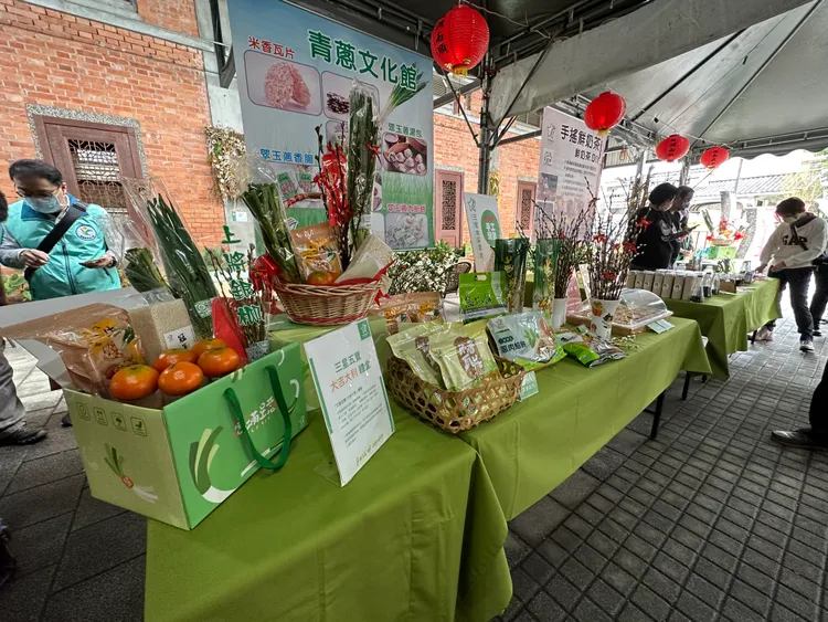 三星地區農會更打造「三星五寶－大吉大利」禮盒，讓民眾可一次把當地農特產品帶回家。林泊志攝
