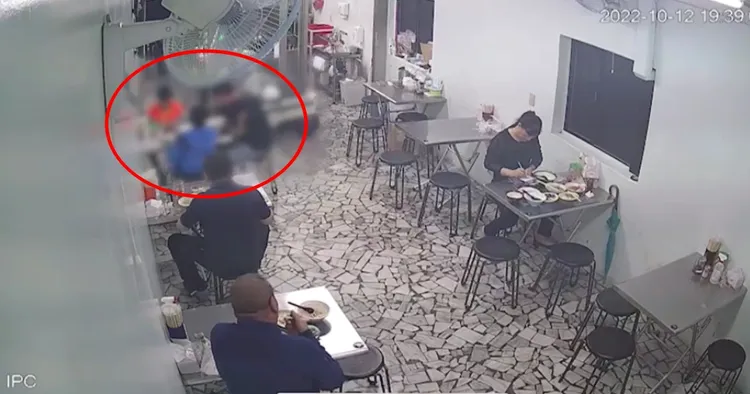 店家監視器拍下事發當時林男在店內。翻攝畫面