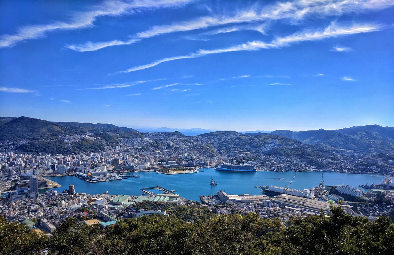 從稻佐山眺望的長崎港白晝風景。長崎縣觀光連盟提供