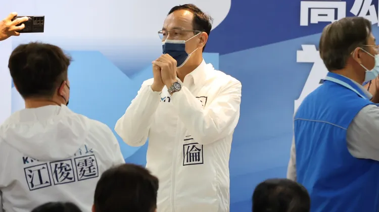 朱立倫今在高雄指，國民黨後續挺蘇清泉到底。侯昌騰攝