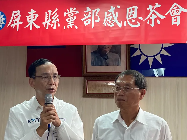 朱立倫感恩茶會強調力挺蘇清泉查真相。陳宏銘攝