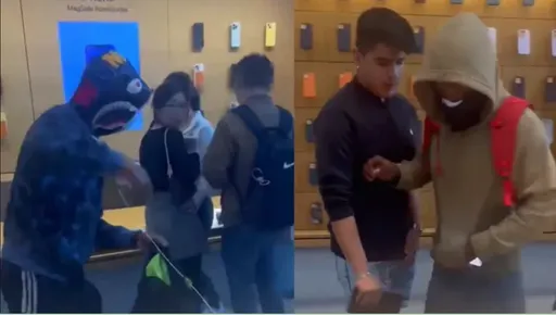 搶匪光天化日闖Apple旗艦店 店員束手讓他們搶走107萬元iPhone