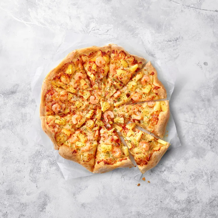 必勝客「超值必勝嗑」優惠，8款熱賣口味通通有折扣，小資族最愛的「熱帶鳳梨鮮蝦大比薩」只要199元。業者提供