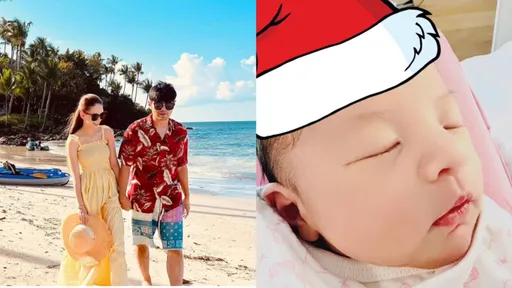 不藏了！昆凌跨年夜放送小女兒正面照　網驚鼻子超挺像周杰倫