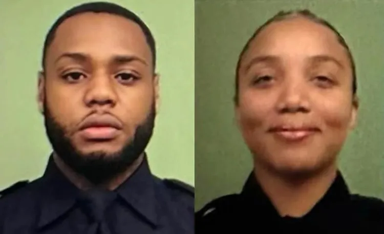 涉案學生分別是26歲的拉蒂博迭爾（左）與21歲的瑪德琳索拉諾（右）。翻攝NYPD Academy