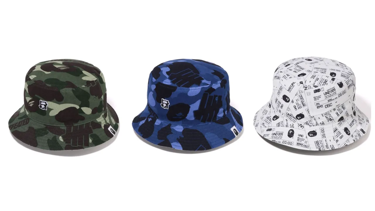 聯名系列COLOR CAMO漁夫帽,各4799元。