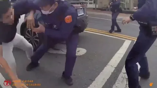 雲林警匪追逐傳槍響 毒鴛鴦自撞路樹狼狽落網