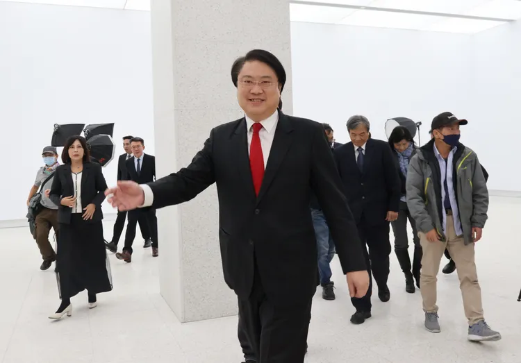 林右昌今天表示，主隨客便，謝國樑有什麼需求就盡量協助。戴之聖攝