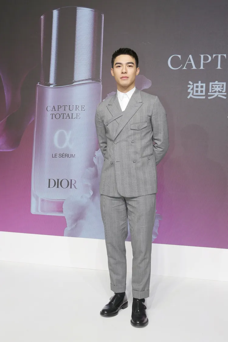 陳昊森表示使用Dior保養後，最近覺得自己「變帥了一點點」。朱世閎攝