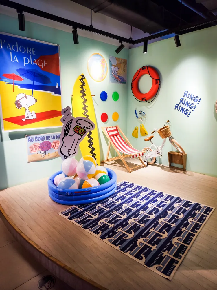 庭園小屋還原漫畫造景。田欣雲攝