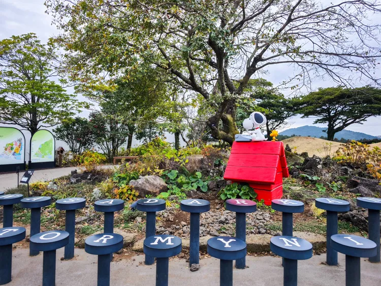 「戶外庭園」也是走逛史努比庭園的一大重點。田欣雲攝