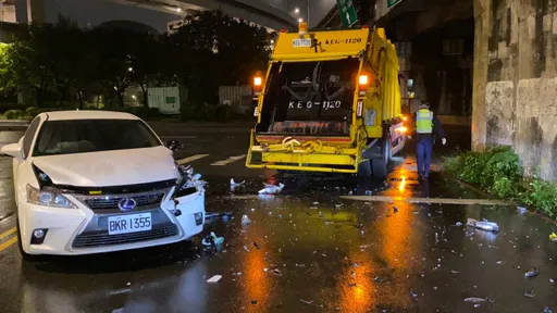醉不該！北市男聚餐飲酒駕車返家　恍神開到對向撞垃圾車