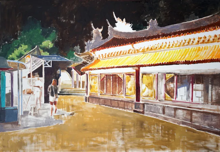 藝術家吳品臻作品《徑間》。新北市府提供