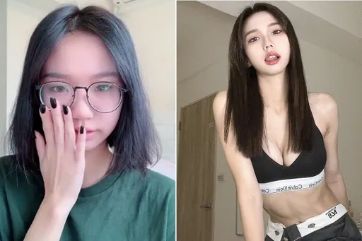 素顏眼鏡妹化妝差很大！　馬上變「大波浪」電眼女神