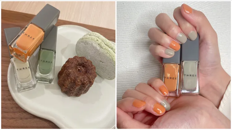 THREE魅光指彩，各600元。張家玲攝