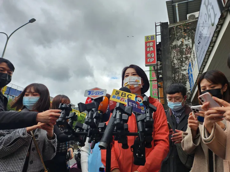 王鴻薇掃街前針對此事回應。胡順惠攝