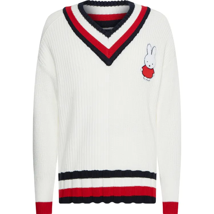 TOMMY x MIFFY聯名系列V領針織毛衣，9980元。品牌提供