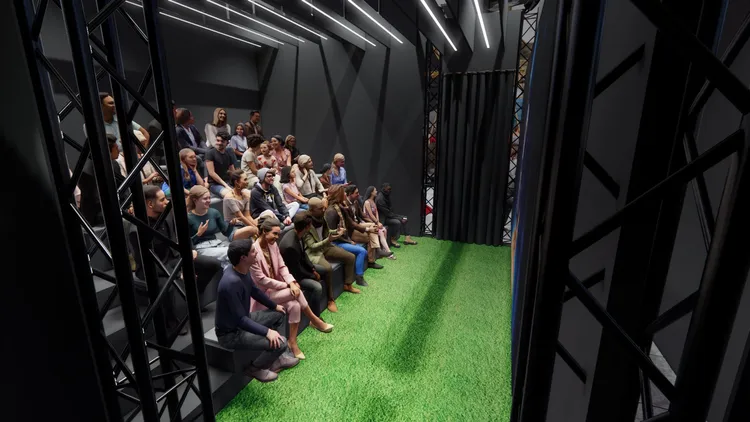 LED沉浸式體感劇院「阿爾法航艙 Alpha Cabin」。智崴集團提供