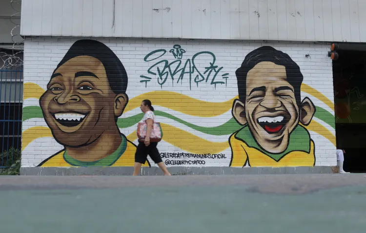 里約熱內盧的比利塗鴉。路透社