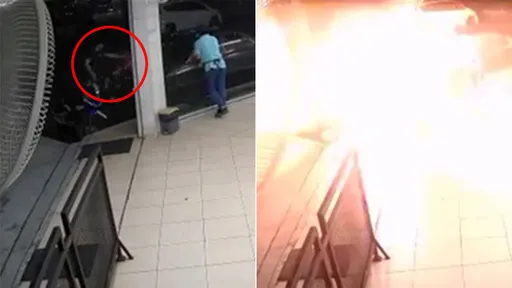 引擎蓋上出現神秘包裹「車主一摸就炸死」 恐怖瞬間影片曝光