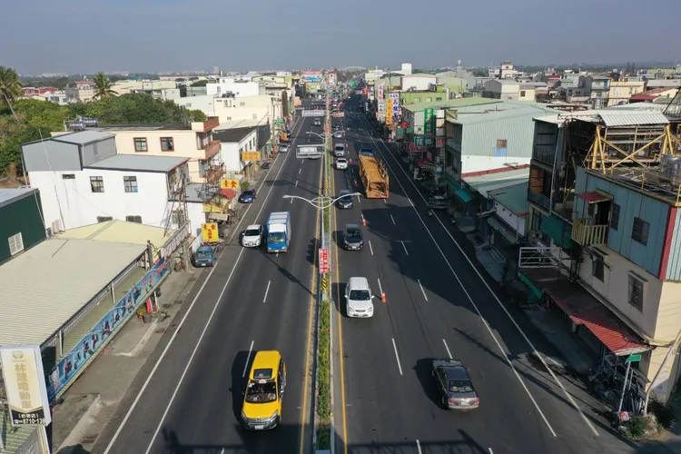 警方空拍了解路況。警方提供