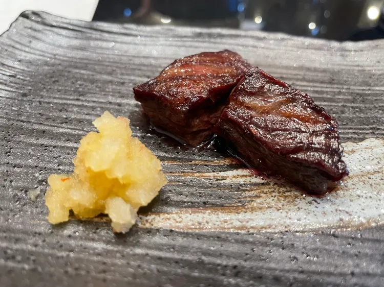 澳洲9+黑毛和牛橫膈膜。曾仲葳攝