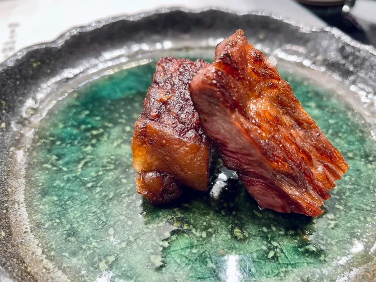 澳洲9+黑毛和牛戰斧牛排