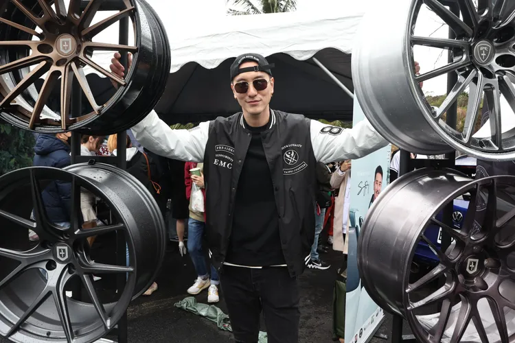 王陽明自創的EMC品牌，首度推出鍛造輪圈供改裝車玩家選用。翁玉信攝