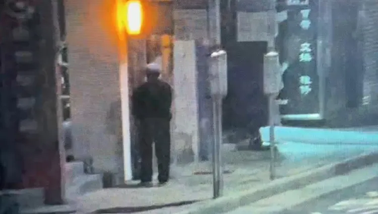 詹姓老翁破壞交通號誌。翻攝畫面