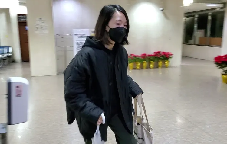 同案被約談的公司員工盧天心。呂志明攝