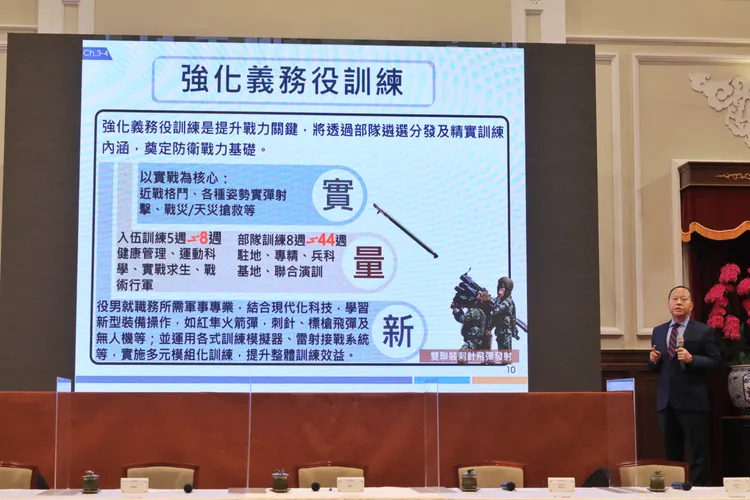 在義務役訓練部分，將擴充訓練量能，都有質、量的強化與提升。莊宗達攝