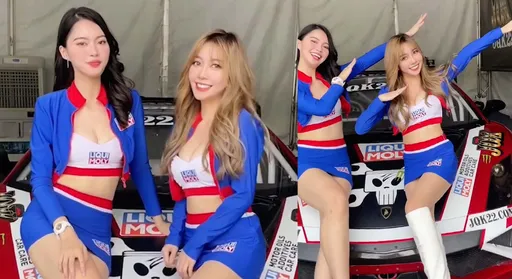 爆乳賽車女郎「性感X2」！網點頭狂讚：這就是堅持看賽車理由之一