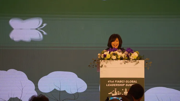 世界不動產聯盟台灣分會主席張麗莉指出，這次活動以「台灣」為名，讓世界看見台灣。葉家銘攝