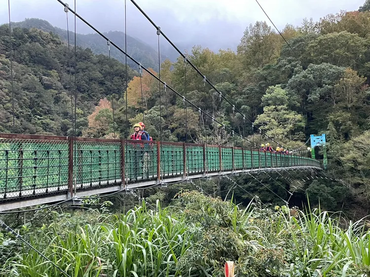 泰崗野溪溫泉這兩個月已發生2起落水意外。翻攝畫面