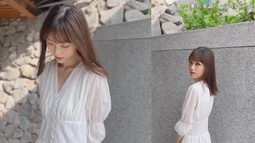 素淨妹子獨自漫步　一個人午後恬靜自在