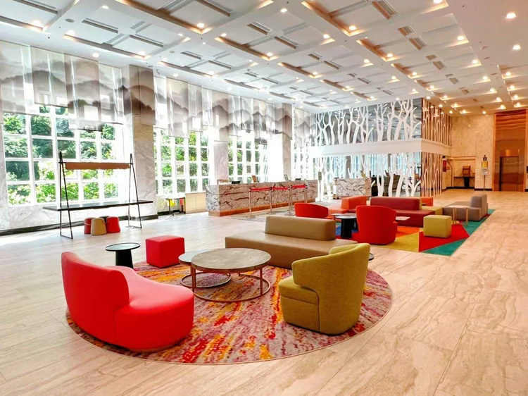 統一谷關山水美學大廳。統一渡假村提供